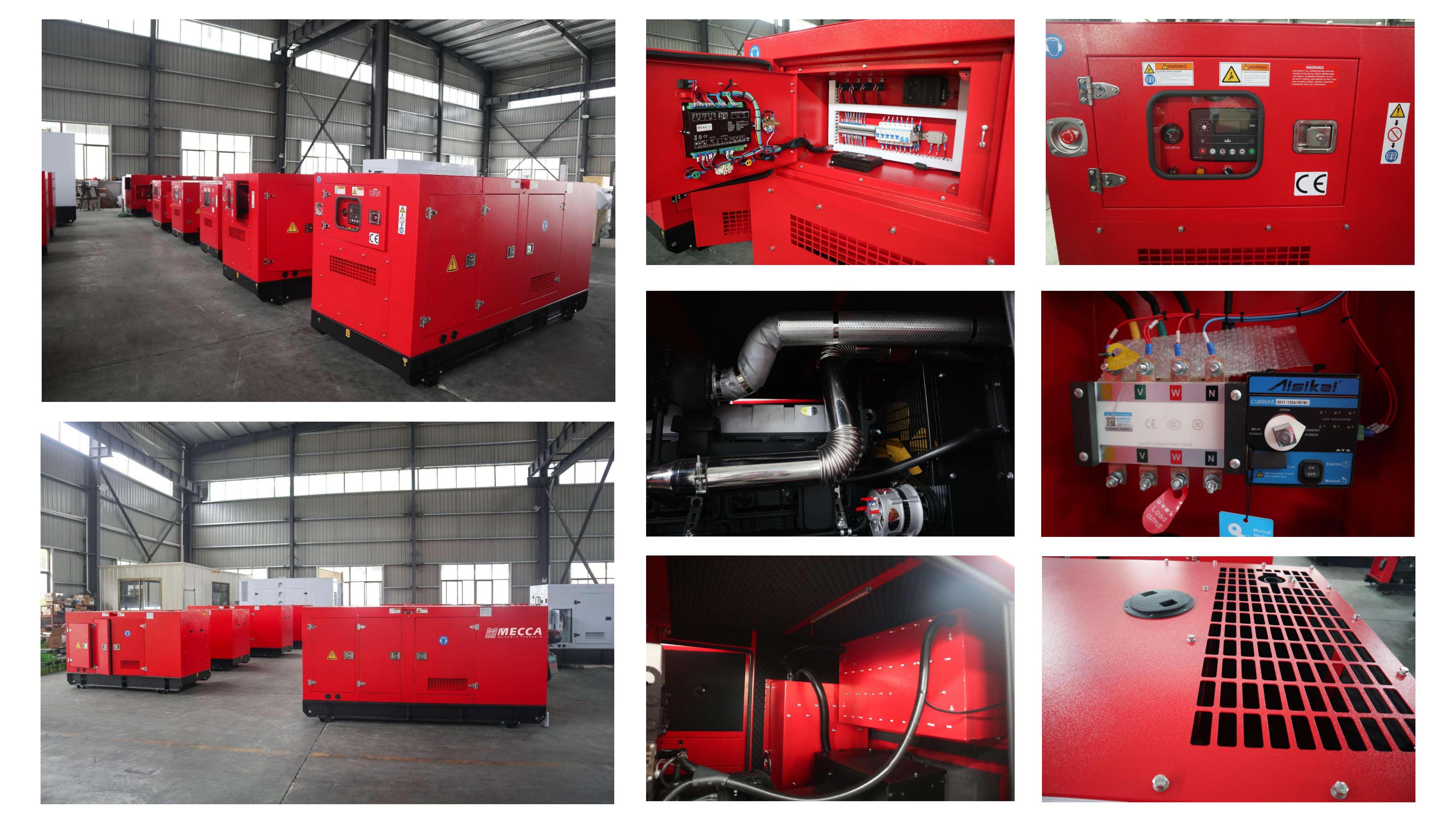 Detalles del generador silencioso