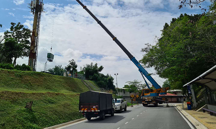 Generadores de Meca para la estaci&oacute;n base de telecomunicaciones.
